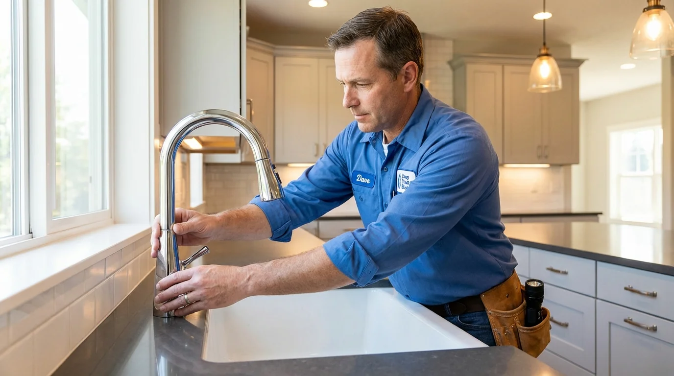 Kitchen faucet installation by Johns Plumbing LLC in Fort Hall